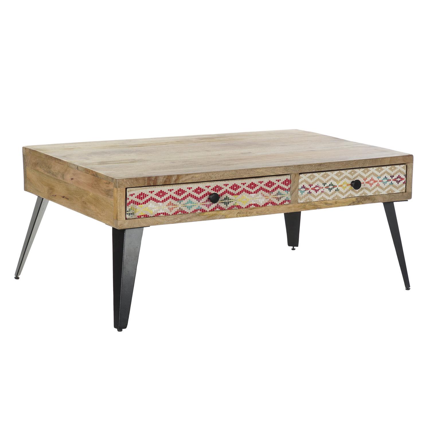 Mesa Centro Mango Metal 110X70X46 Marron - Fijalo - El mejor complemento para tu hogar.