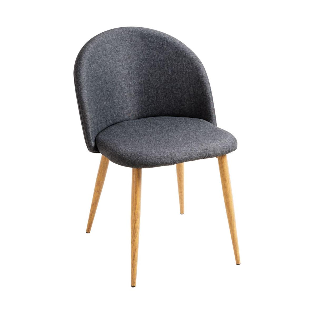 Regalos Miguel - Sillas Comedor - Silla Vint Tela - Gris oscuro