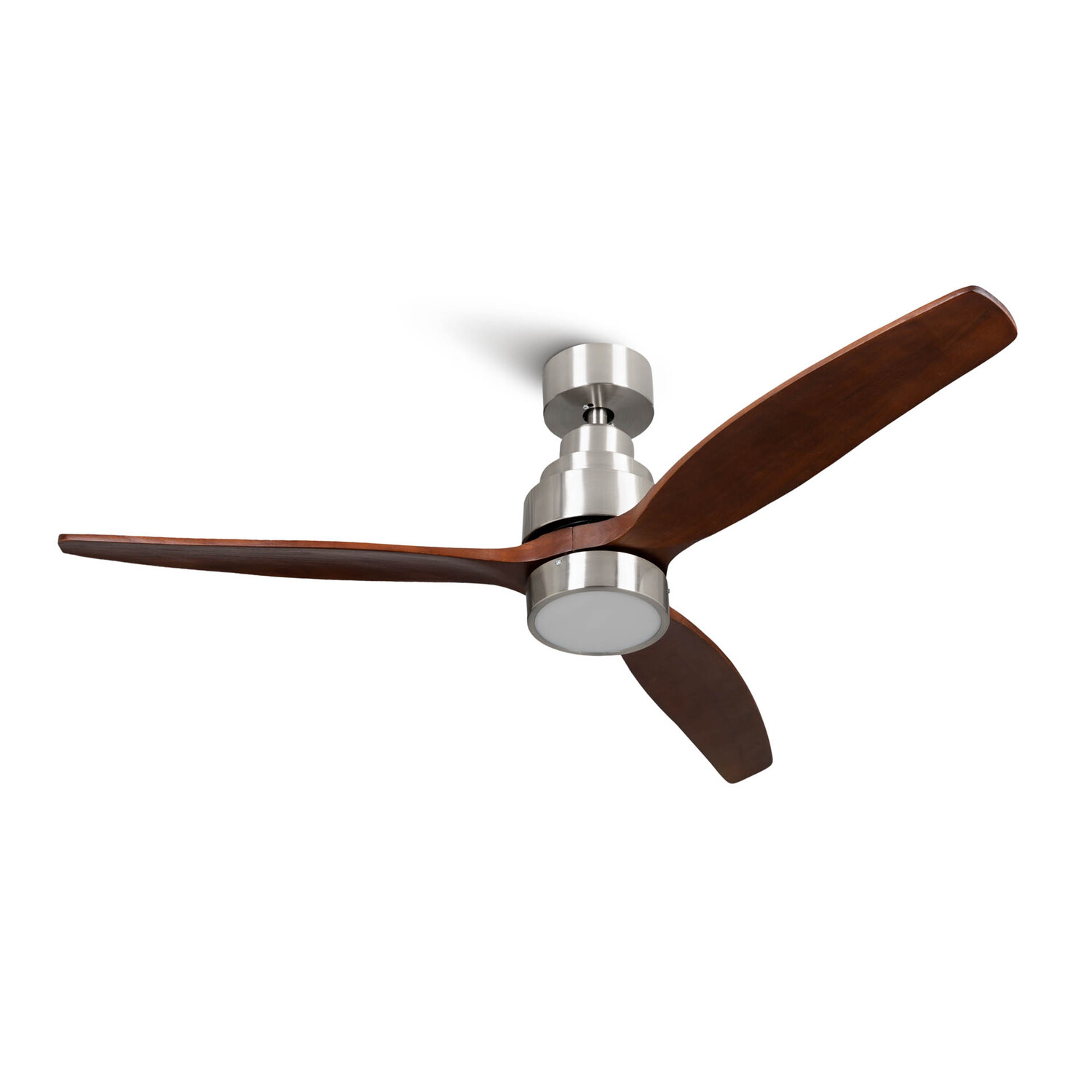 Mellerware - Ventilador de Techo Brizy Bright con Luz y Mando a Distancia. Modelo 2026. 40W. 6 Velocidades. Ultra silencioso. 3 Aspas 132 de Diámetro. Función Verano-Invierno. Temporizador. LED. Black