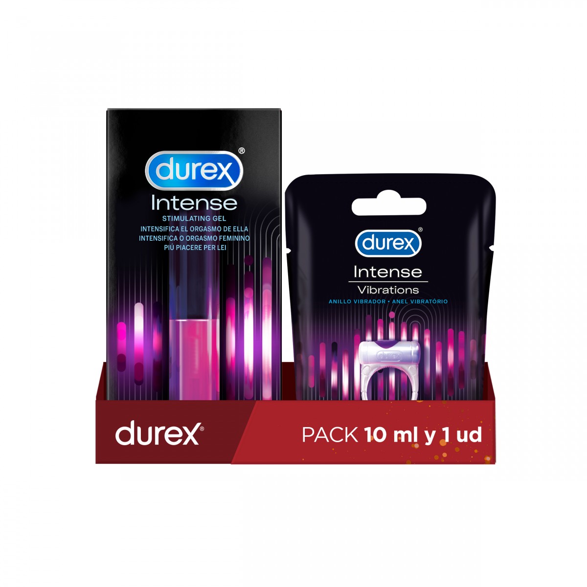 Durex Anillo Vibrador Intense Orgasmic Vibrations Estimulador Clítoris +  Gel Intense Orgasmic Estimulador del clítoris | Miravia