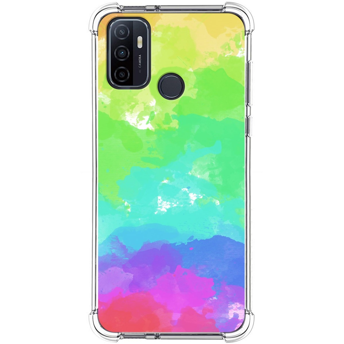 Funda Silicona Antigolpes para Oppo A53 / A53s diseño Acuarela 03 Dibujos