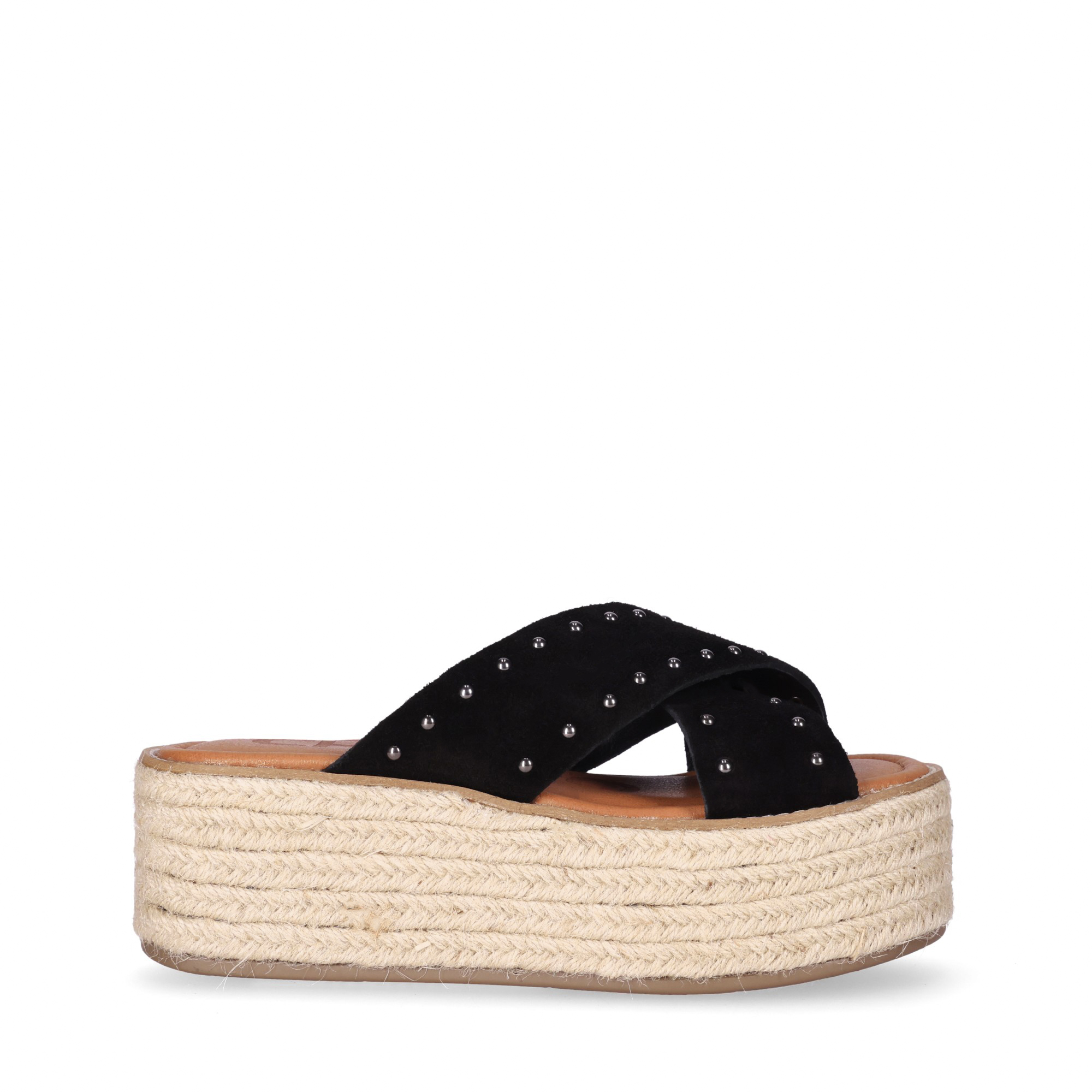 Chika10 Leather BONNA 27 Alpargatas de Plataforma Negro/Black