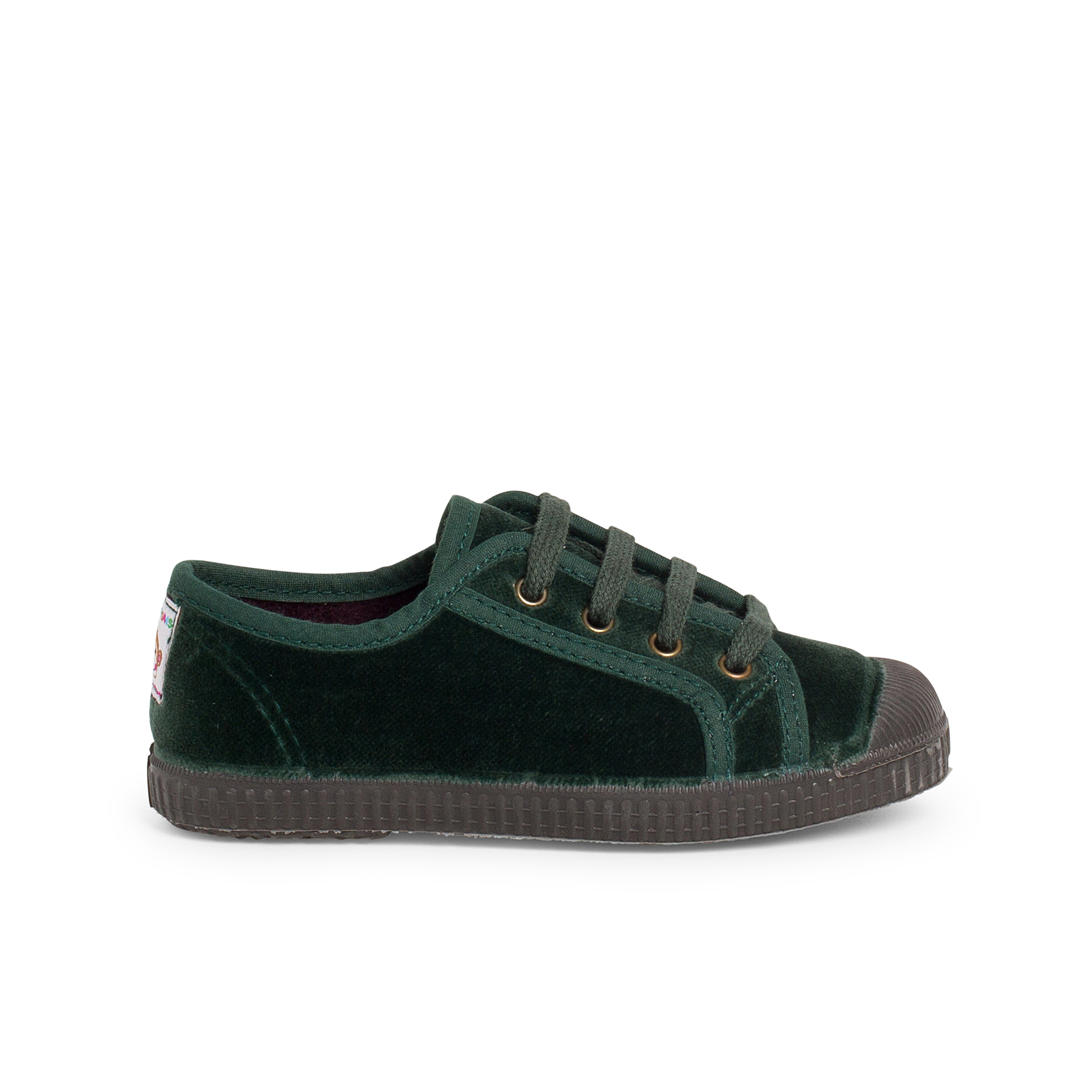 Pisamonas Zapatilla Terciopelo Con Cordones