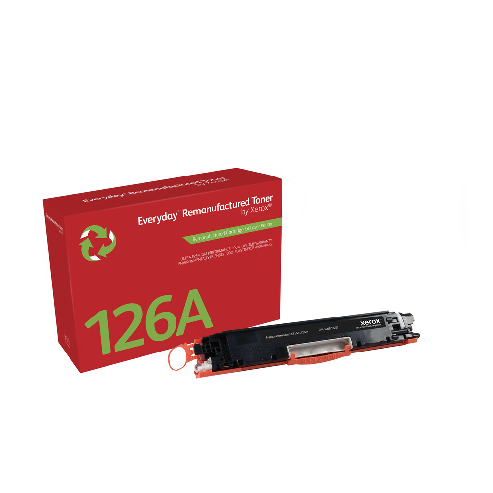 Cartucho de tóner negro. Equivalente a HP CE310A. Compatible con HP Colour LaserJet 100 M175 MFP, C