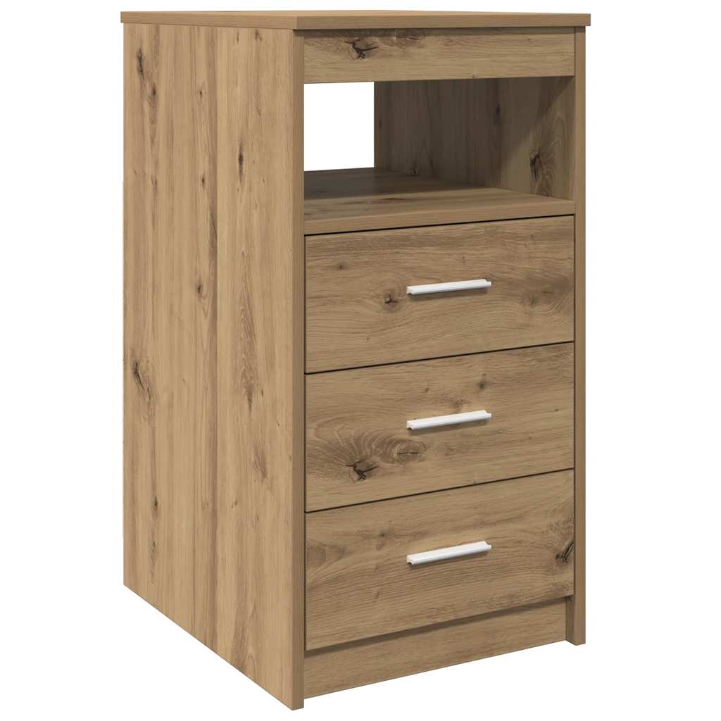 vidaXL Cajonera de madera de ingeniería roble artisan 40x50x76 cm