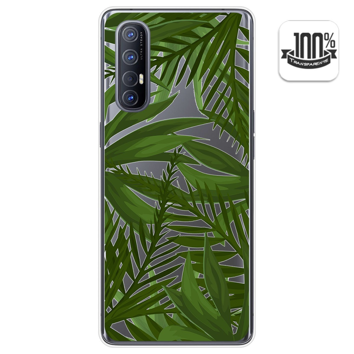Tumundosmartphone Funda Gel Transparente para Oppo Find X2 Neo diseño Jungla Dibujos