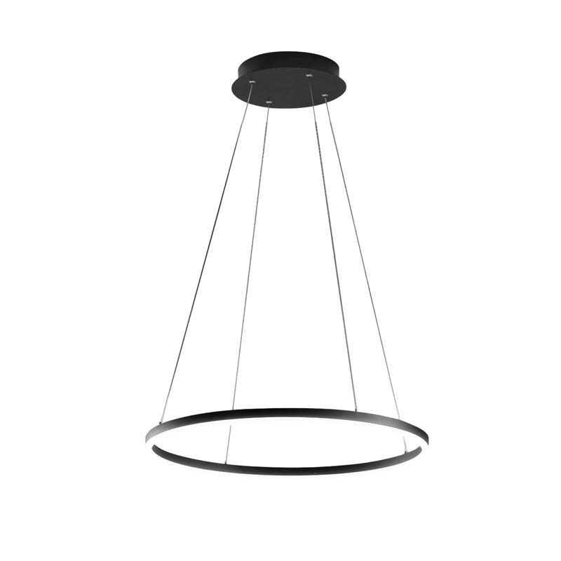 Lámpara colgante LED GIOTTO 36W negra 3508-40-101 Fabas Luce