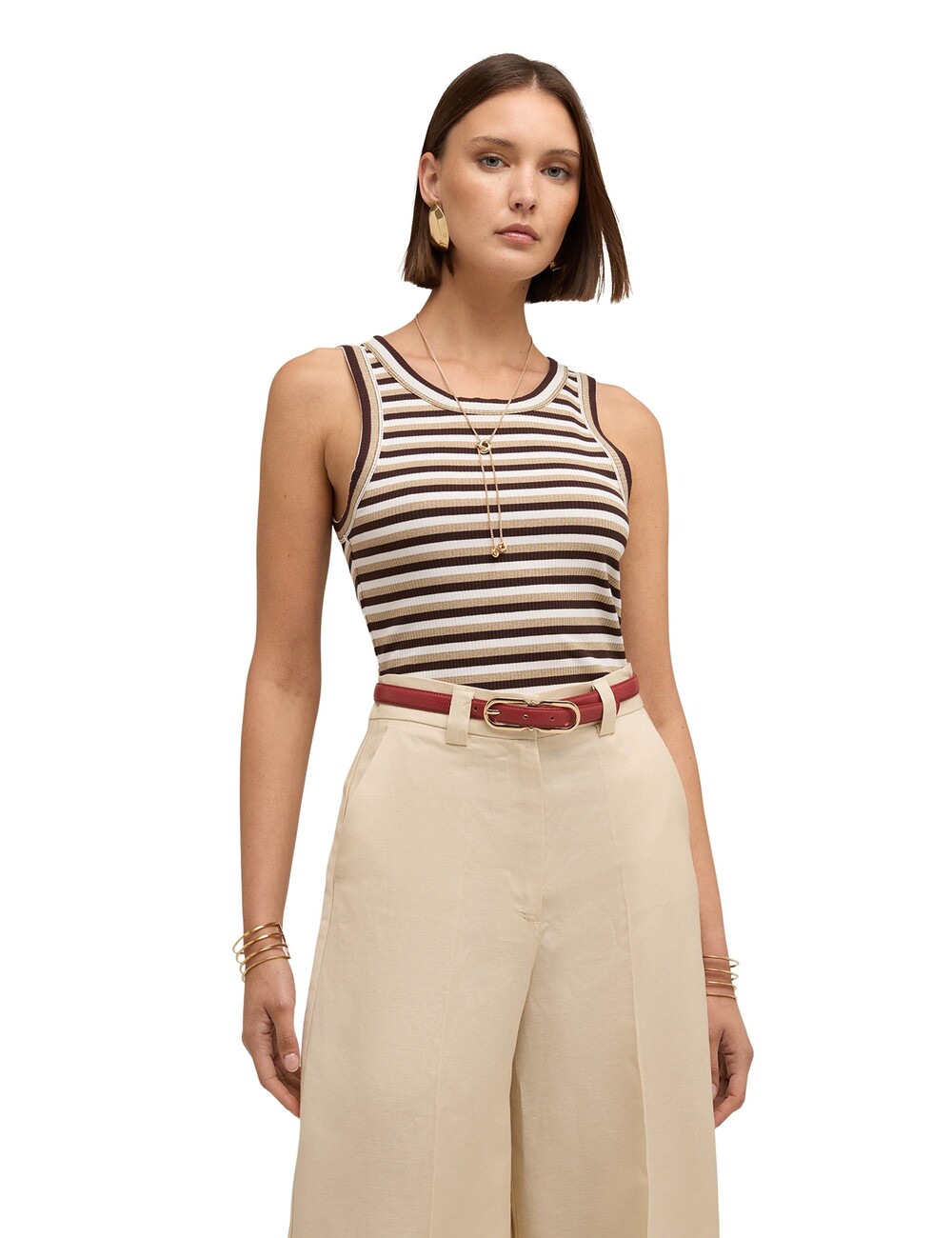 Motivi - Top de rayas en mezcla de viscosa lurex