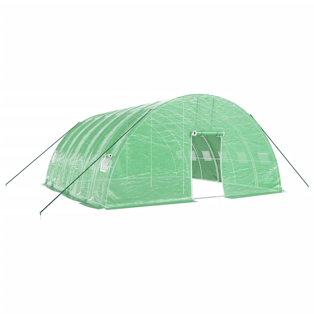 vidaXL Invernadero con estructura de acero verde Multitalles