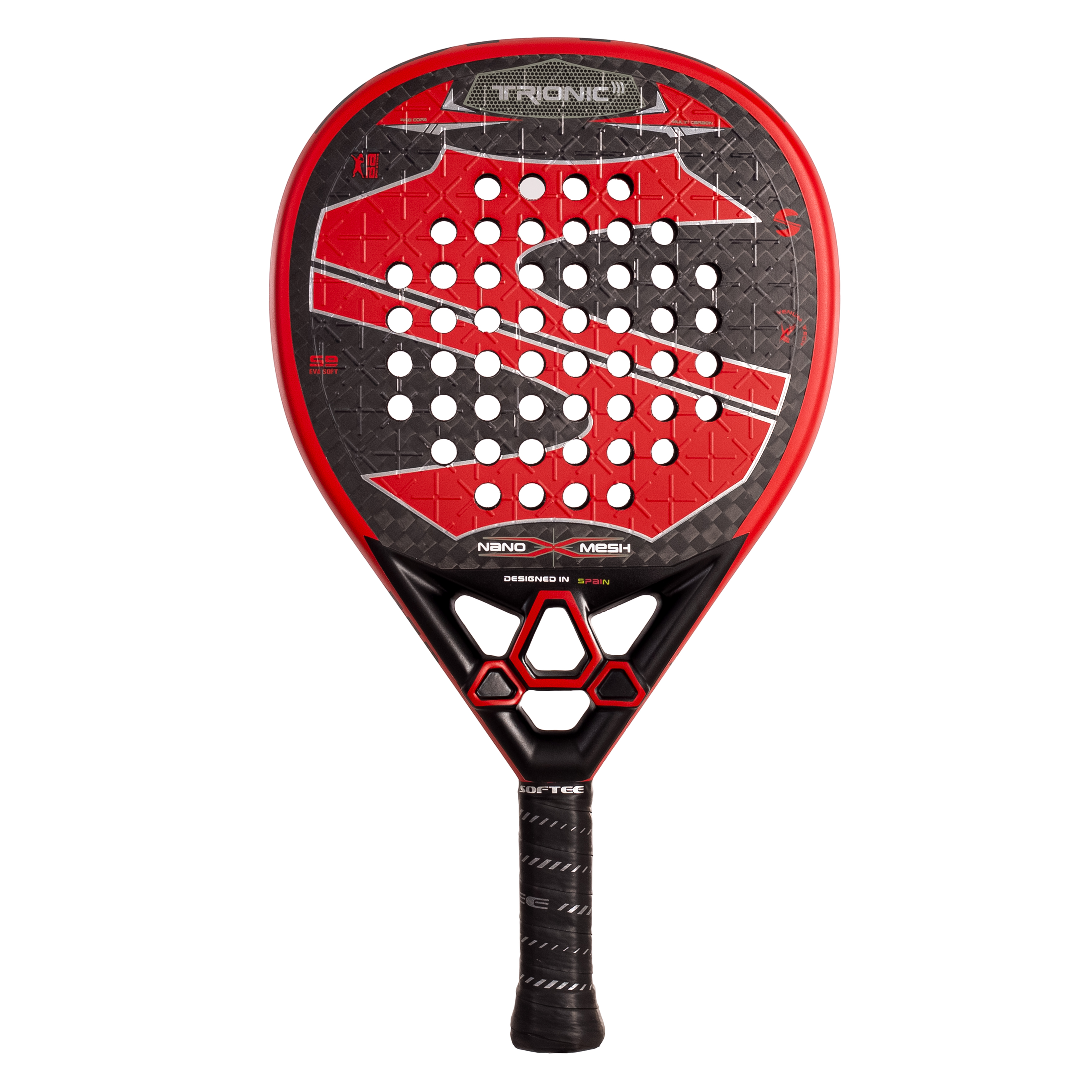 Pala Softee Trionic Red 2025 - pala de pádel