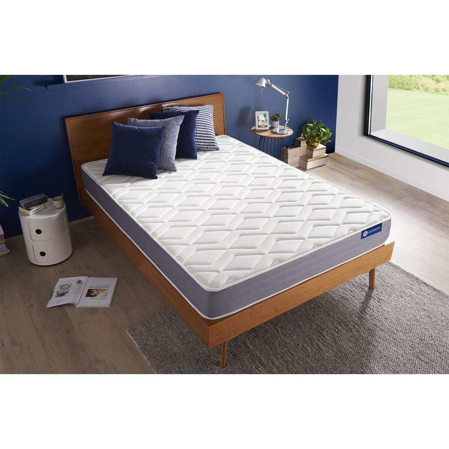 Colchón Actiflex dream 160x190cm, Grosor: 22cm, Muelles ensacados y espuma viscoelástica, Moderadamente firme, 3 zonas de confort