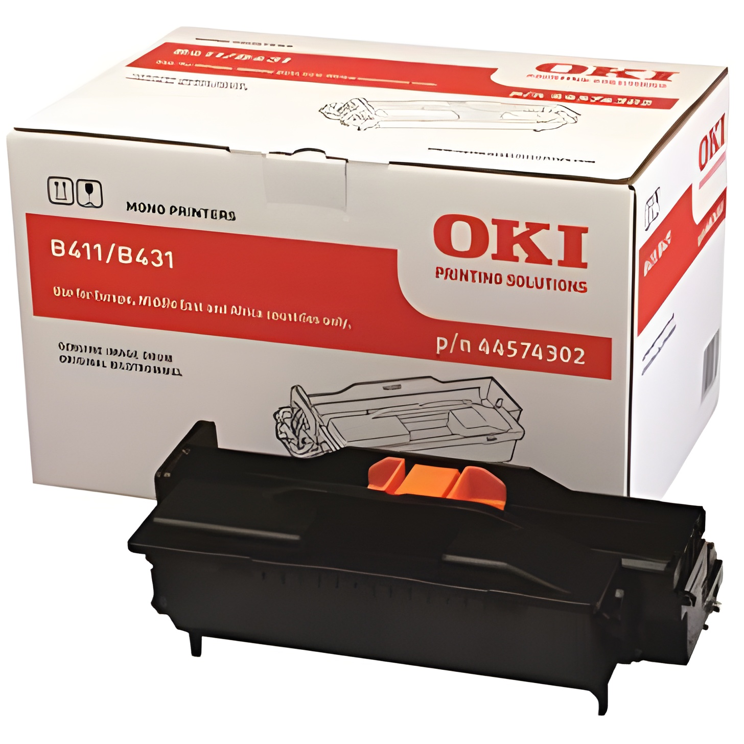 Oki b411/b431/mb461/mb471/mb491/b412/b432/b512/mb472/mb492/mb562 tambor de imagen original - 44574302 (drum)