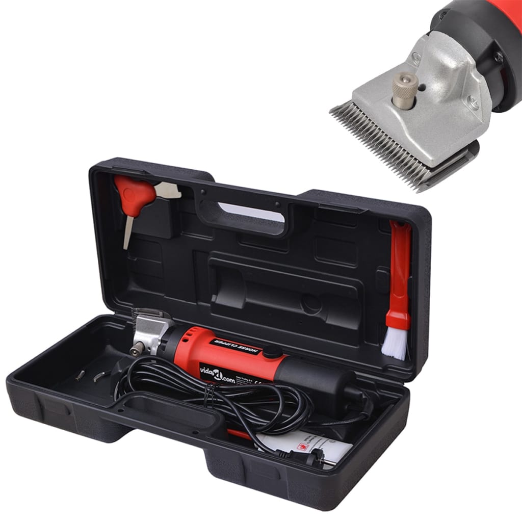 vidaXL Set de Maquinilla Cortapelos para Caballos Maquina Pelar Esquinos Vataje 550 w, 350 w