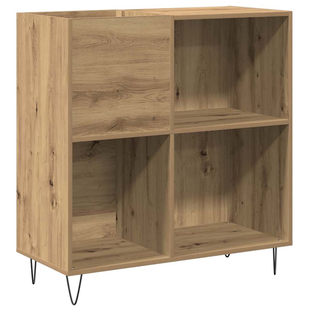 vidaXL Mueble para discos de vinilo con estante Madera de ingeniería