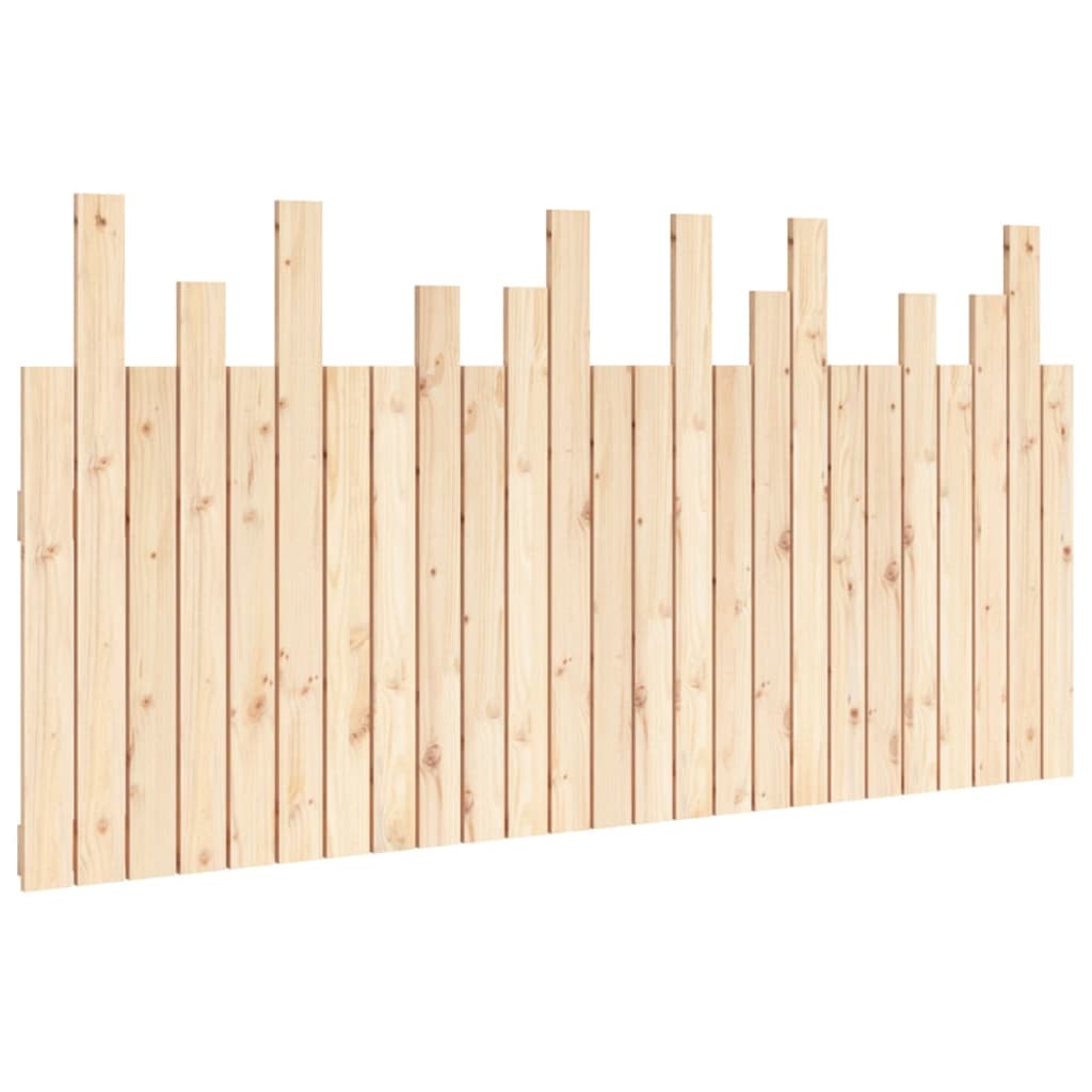 vidaXL Cabecero de cama de pared madera maciza de pino 159,5x3x80 cm