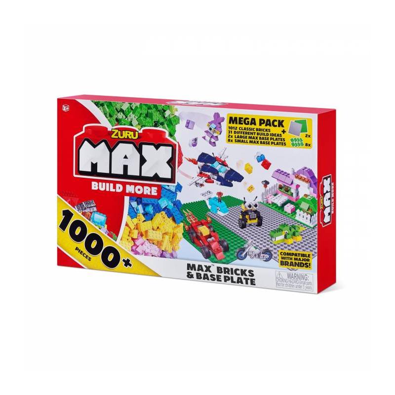 Color Baby ZURU MAX CAJA 1000 PIEZAS LADRILLOS Y PLACAS - Juego de Construcción Creativo