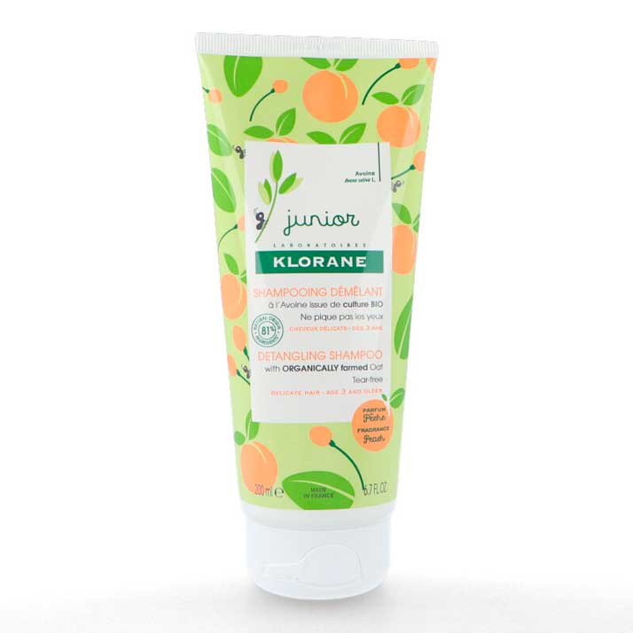 Klorane Champú Junior Melocotón 200 Ml para Cabello Delicado de Niños