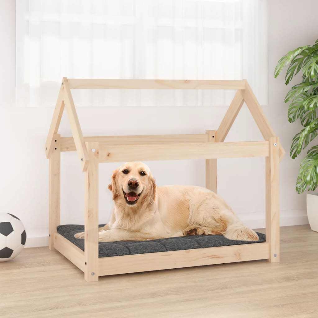 vidaXL Cama para Perros 81x60x70 cm Mascotas Cachorros Color Natural,  Blanco,  Gris y mas
