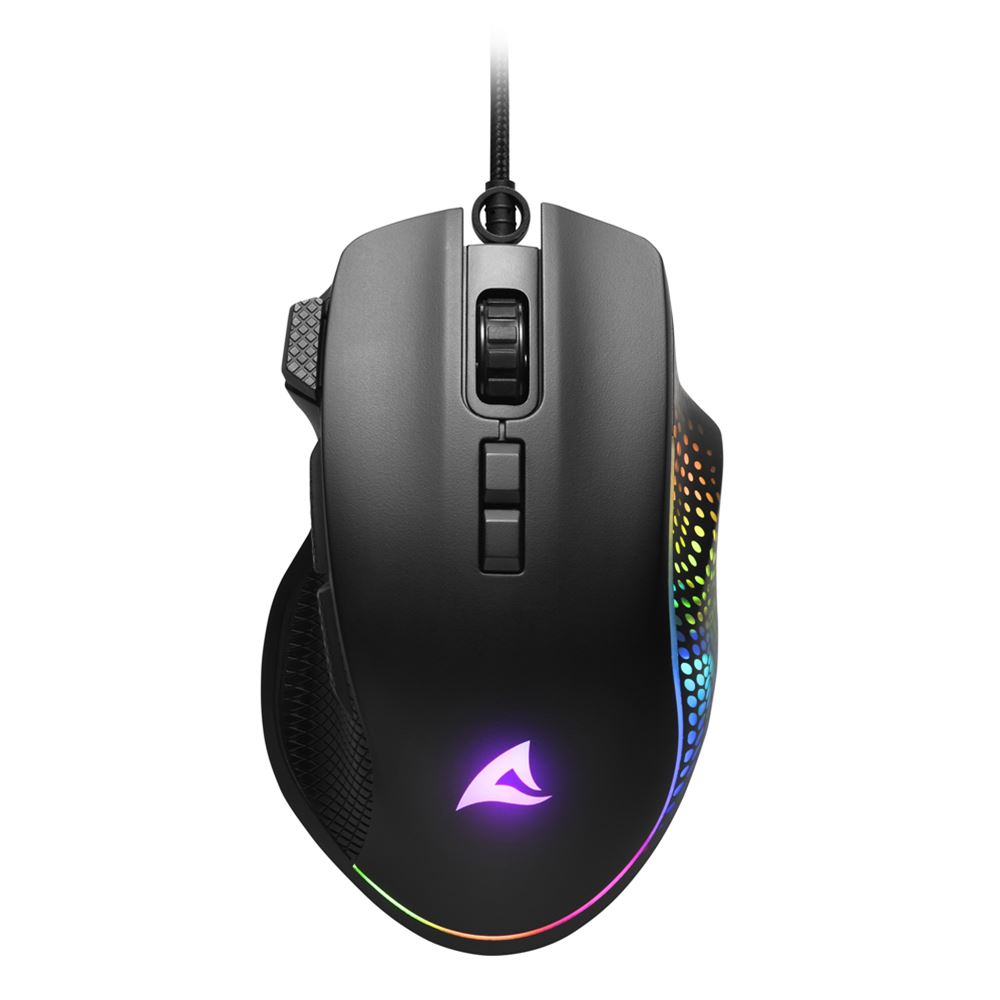 Sharkoon SHARK Force 3 ratón Juego mano derecha USB tipo A Óptico 12800 DPI