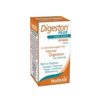 Health Aid Digeston Plus - Comprimidos Digestivos - Mejora la Digestión