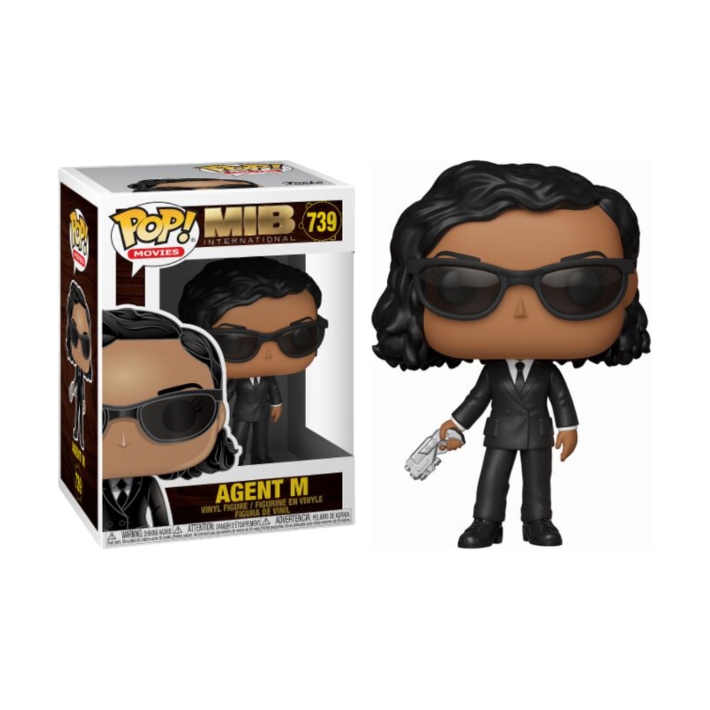 FUNKO POP! HOMBRES DE NEGRO: INTERNATIONAL - AGENTE M, 38492, Nº 739, TIENDA CON LICENCIA OFICIAL, FIGURA, JUGUETE, CABEZÓN, VINILO, MUÑECO, PELÍCULA, EXTRATERRESTRE, MEN IN BLACK