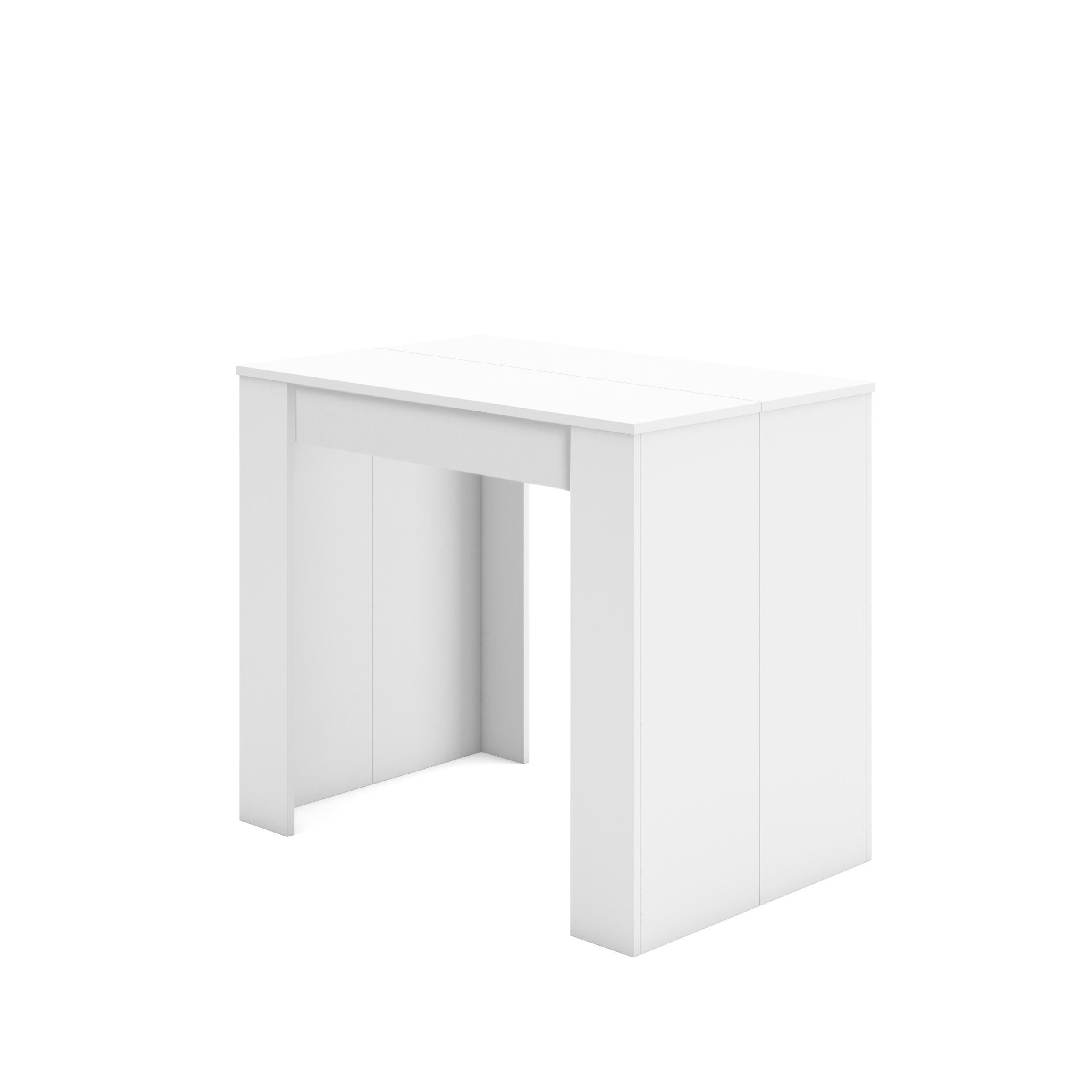 Skraut Home, Mesa Consola Extensible, Mesa Auxiliar, S III, Práctica y Versátil, Estilo Moderno, Fácil Montaje, varias longitudes disponibles