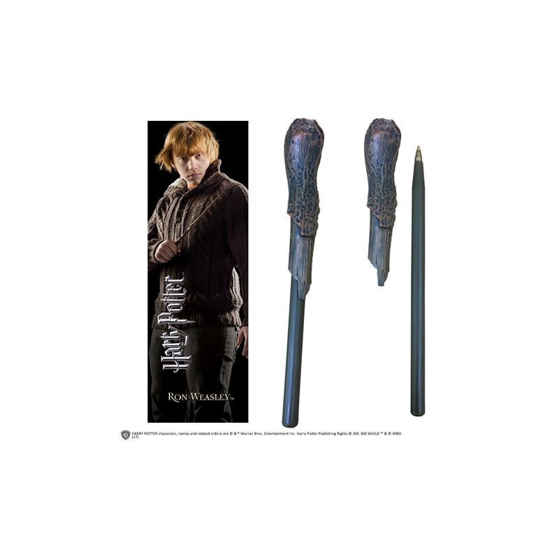 Noble Collection Bolígrafo Varita Harry Potter con Marcador Ron Weasley