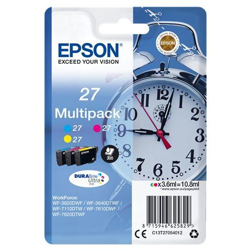 Epson - Cartucho de tinta C13T27054012 para impresoras de inyección, secado rápido y resistente al agua, compatible con múltiples modelos Epson