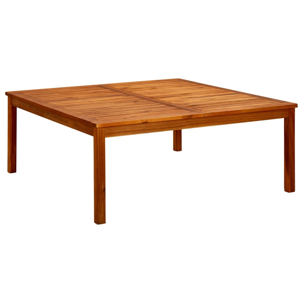 vidaXL Mesa de centro de jardín madera maciza de acacia en dimensiones 45x45x36 cm/85x85x45 cm/110x60x45 cm y más | estructura resistente ideal para salón dormitorio o estudio