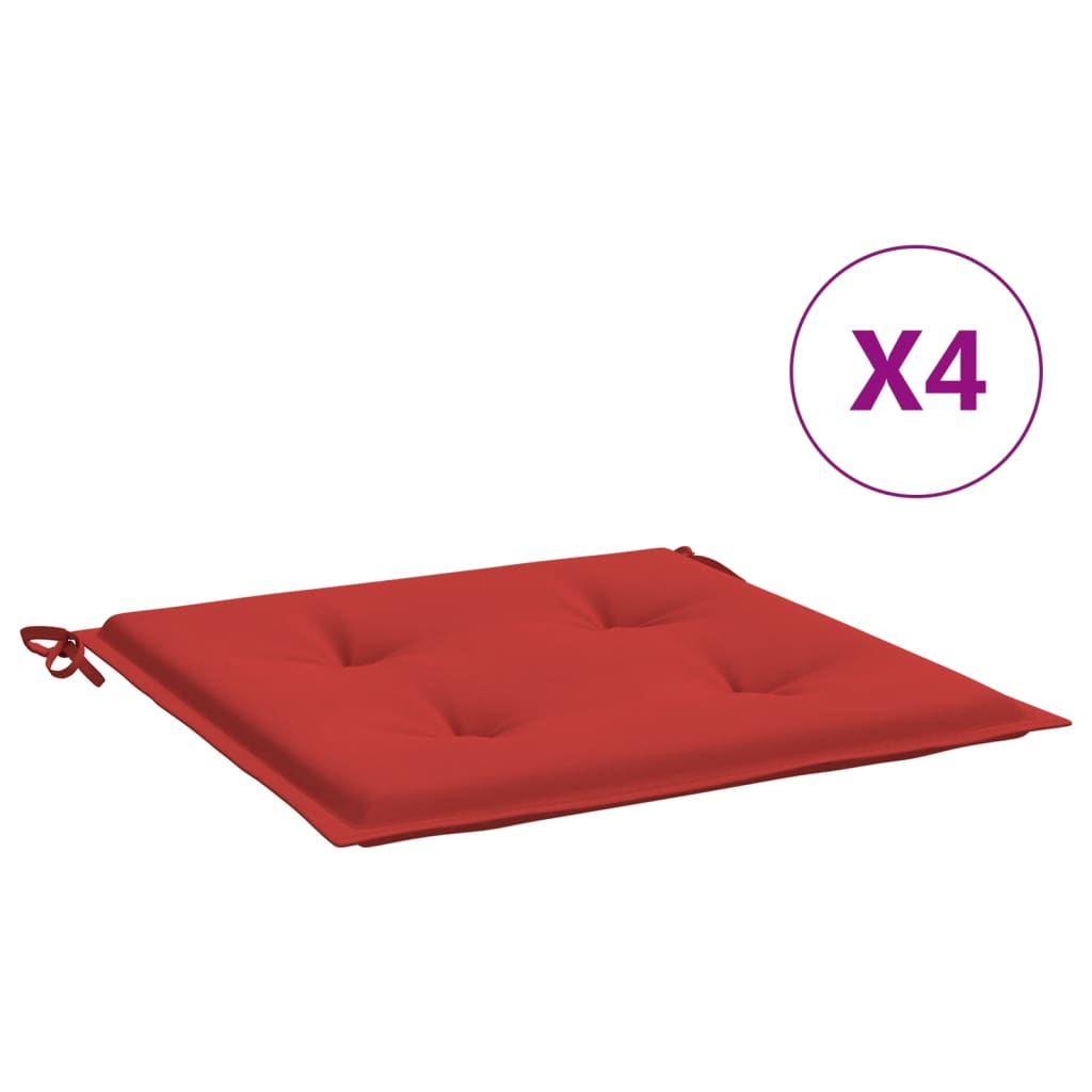 Vidaxl Cojines Silla de Jardín 4 Uds Tela Oxford 50x50x3 Cm Color Antracita