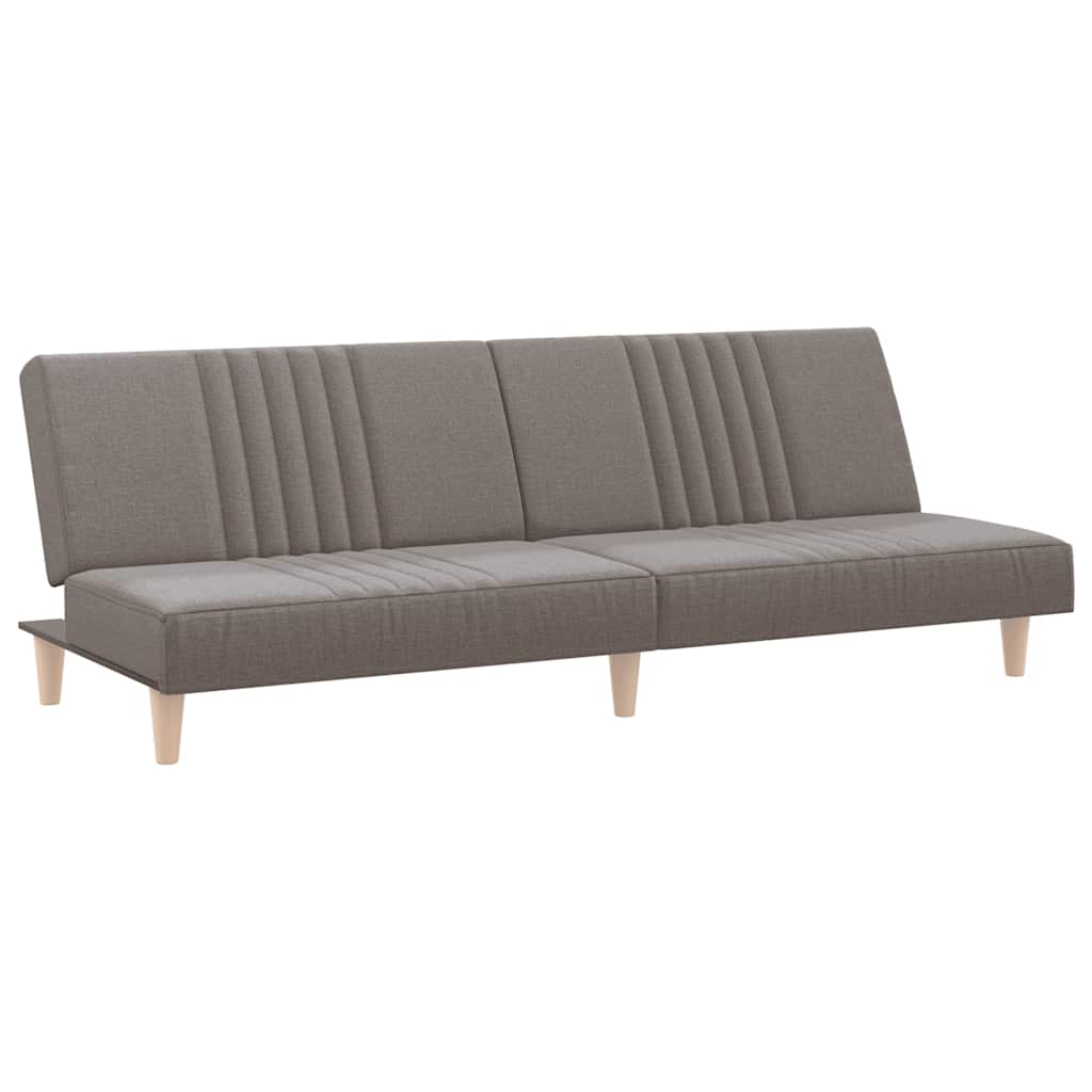vidaXL Sofá cama de tela gris taupe
