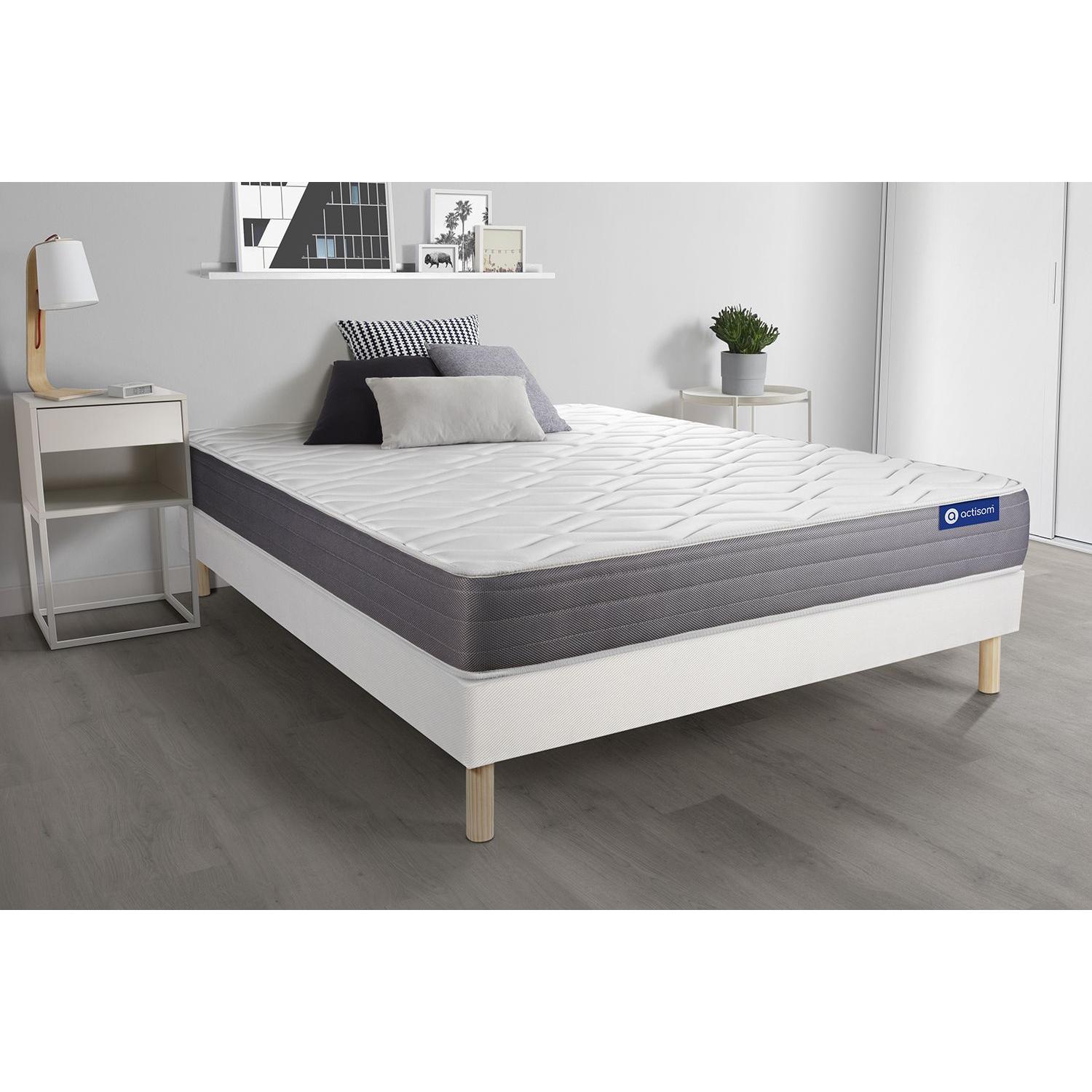 Pack colchón Actilatex dream 120x190cm + Somier multiláminas, Látex y espuma viscoelástica, 5 zonas de confort