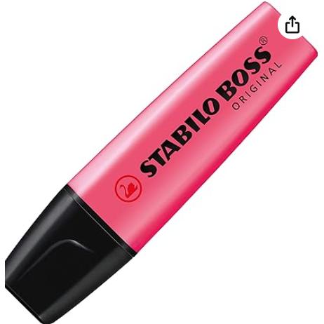 Stabilo BOSS 70/56, Rotulador fluorescente (punta de cincel), Rosa