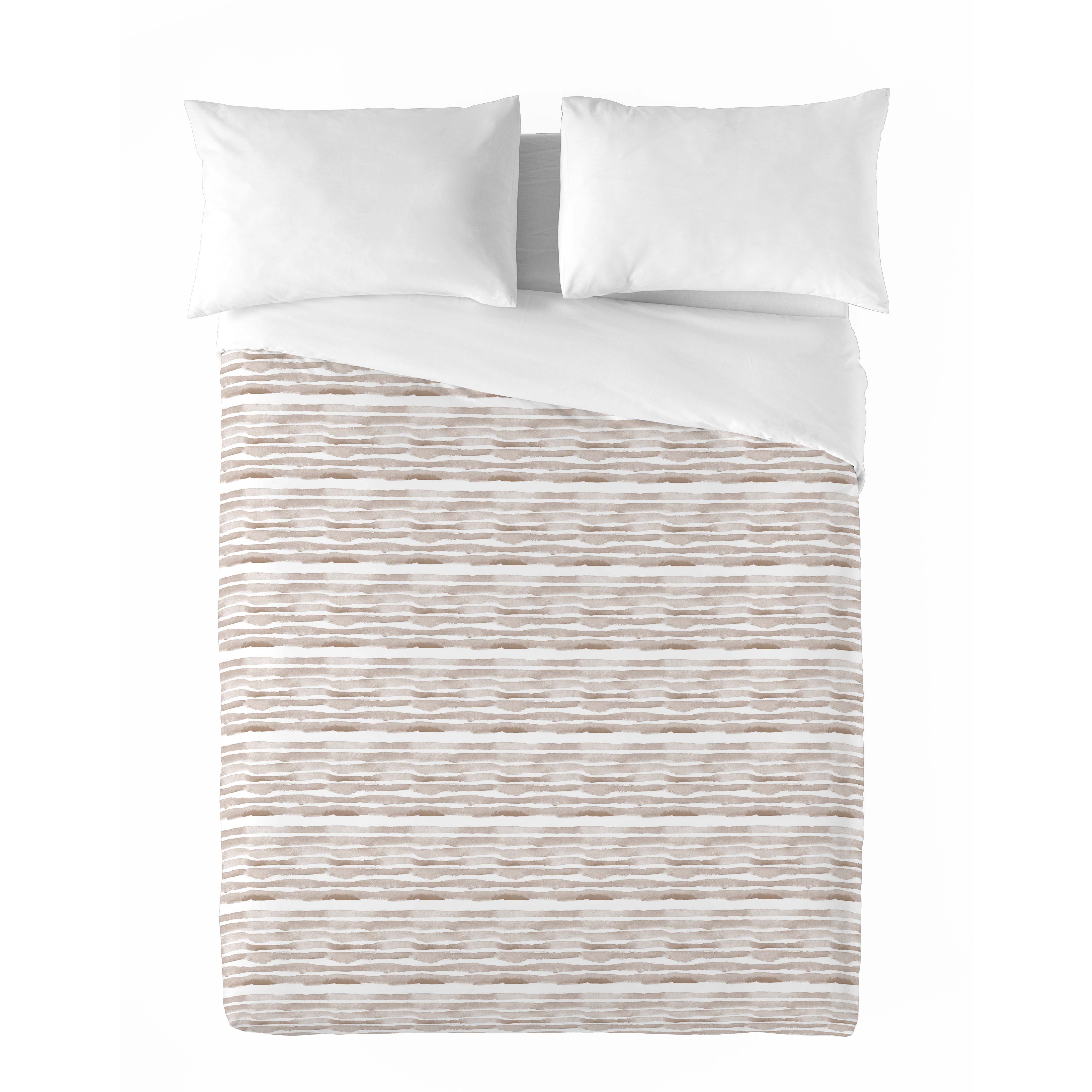 SANDAL - Funda Nórdica Estampada - Algodón Extrasuave - Incluye 1 o 2 Fundas de Almohada - 7 Modelos diferentes - Modelos Rayas - Cama 90/135/150/180 cm
