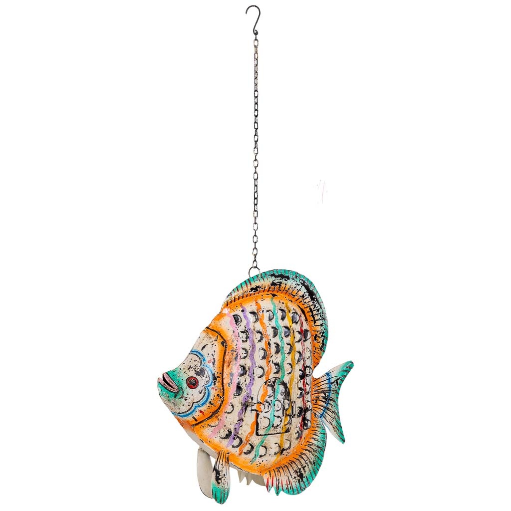 Wonderlust Deco - Figura pez de metal multicolor, 58x15x61h cm Multicolor 58x15x61h cm
