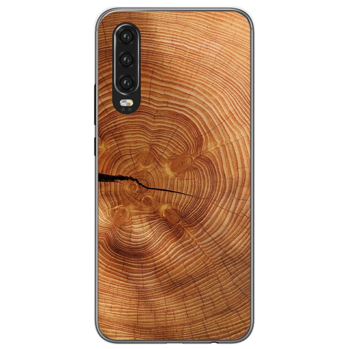Tumundosmartphone Funda Gel Tpu para Huawei P30 diseño Madera 04 Dibujos