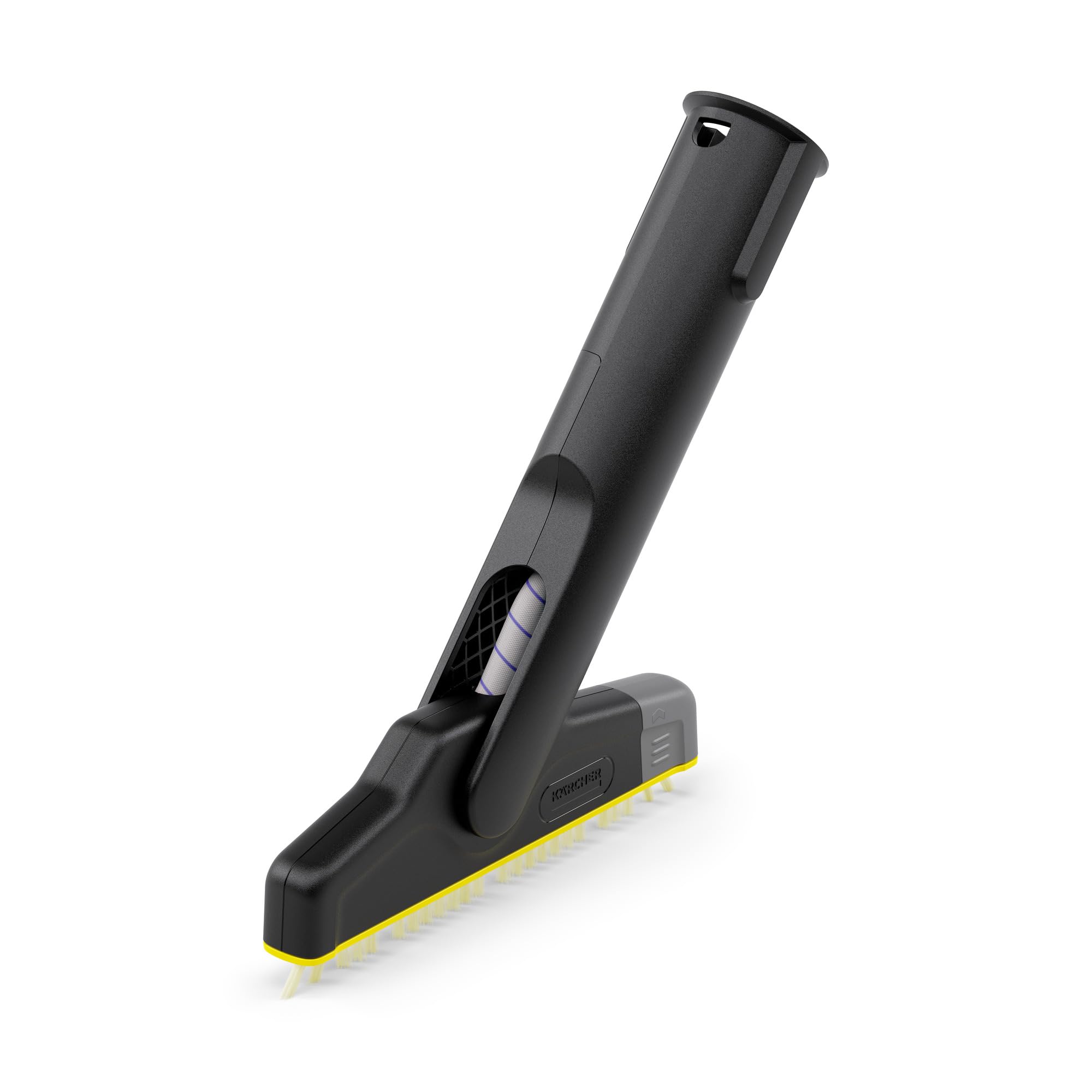 Kärcher Cepillo para juntas XXL con articulación flexible y tira de cepillos sustituible para limpiezas higiénicas de juntas de baldosas. Accesorio original para limpiadoras de vapor de Kärcher