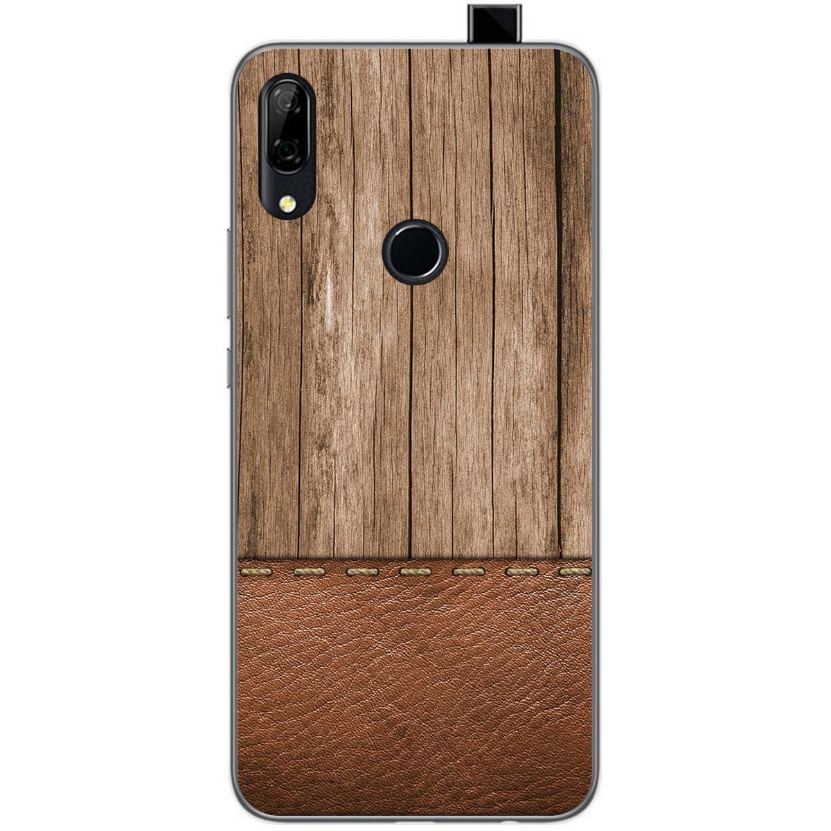 Tumundosmartphone Funda Gel Tpu para Huawei P Smart Z diseño Madera 09 Dibujos