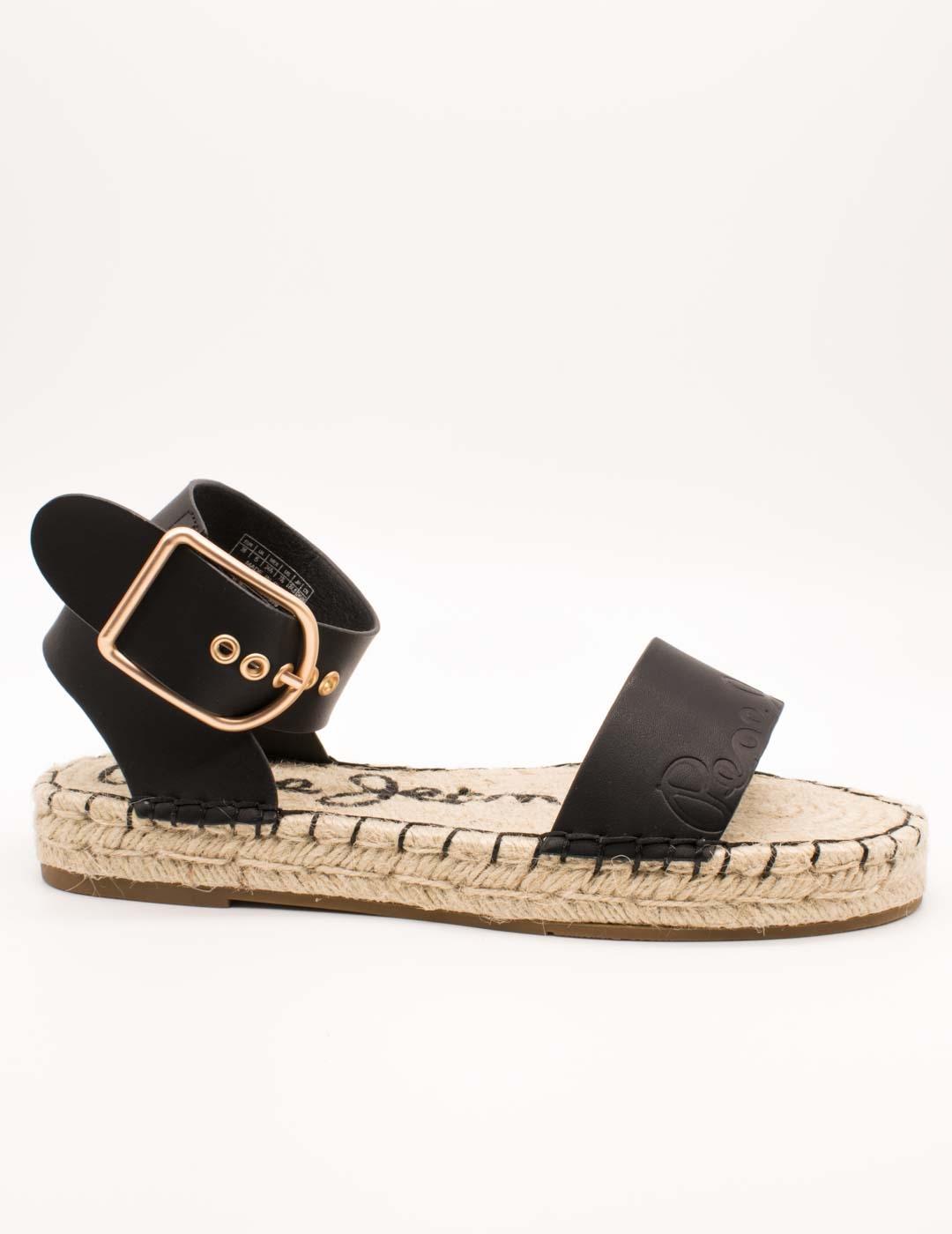 Pepe Jeans Mujer Negro Sandalia Pls90681-999 Arami De Talla 41