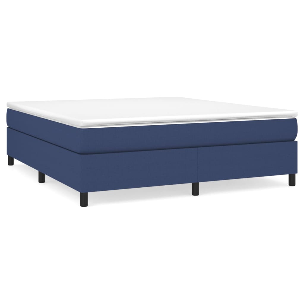 vidaXL Estructura de cama con somier tela azul 180x200 cm