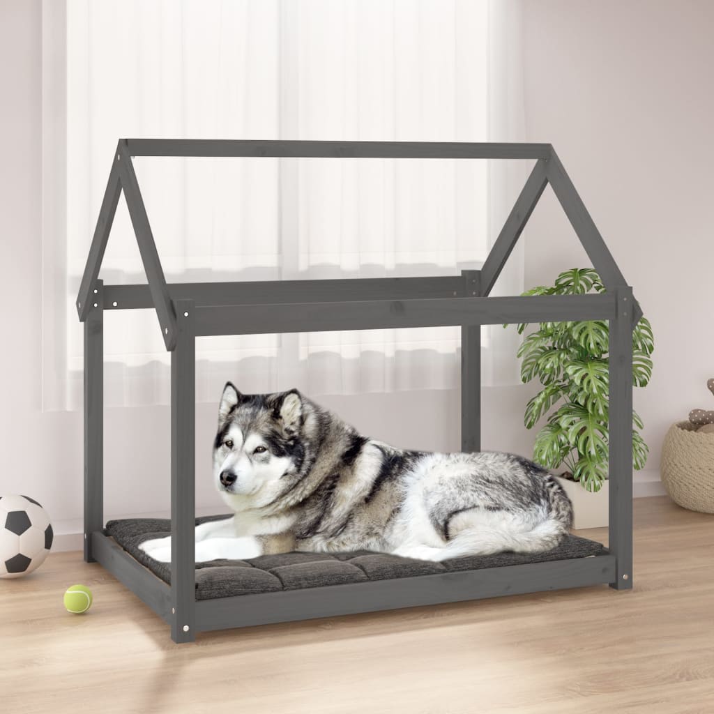 vidaXL Cama para Perros 111x80x100 cm Mascotas Cachorros Color Natural,  Blanco,  Gris y mas