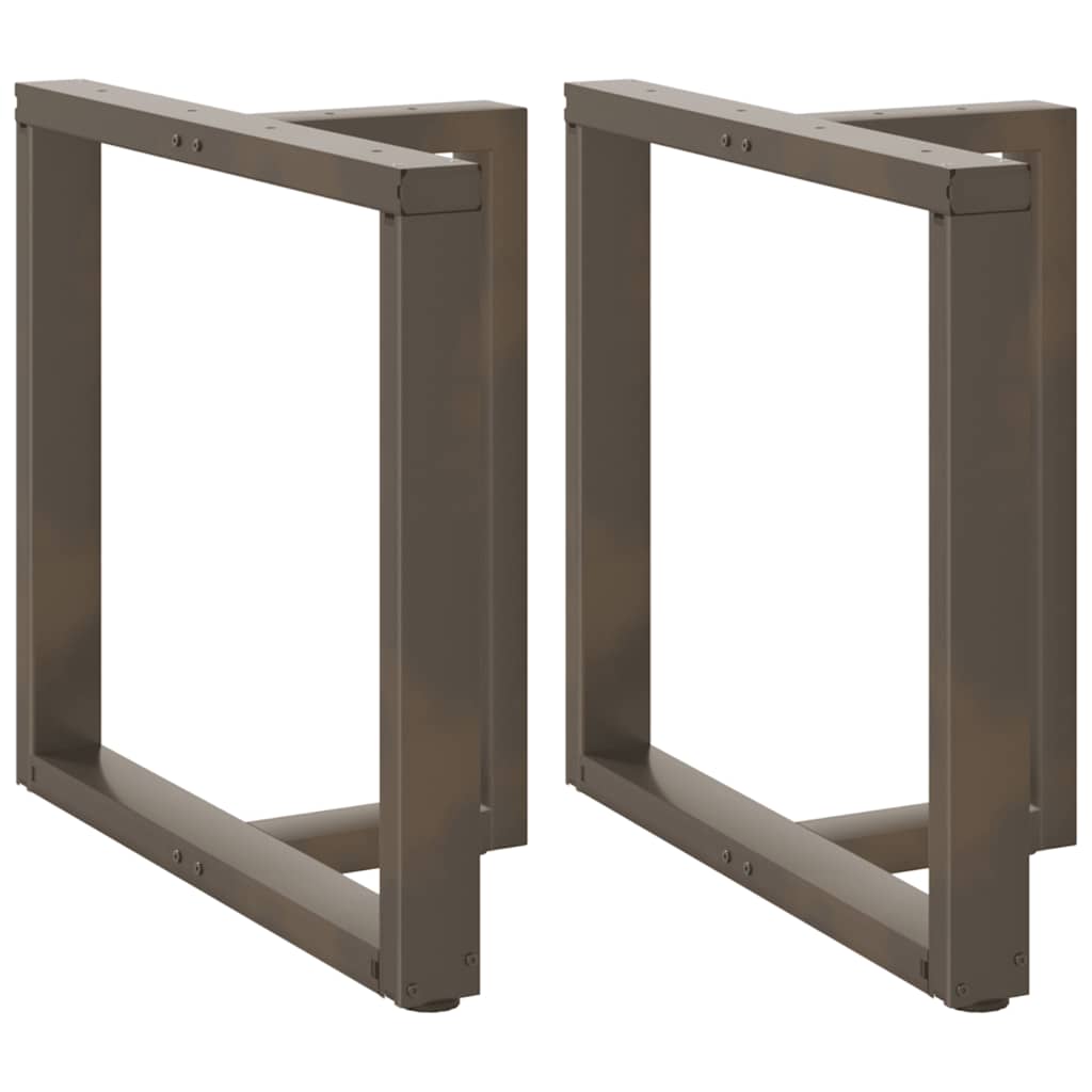 vidaXL Patas para mesa de comedor en forma de T (2 unidades) 70 x 35 x (72-73) cm, acero