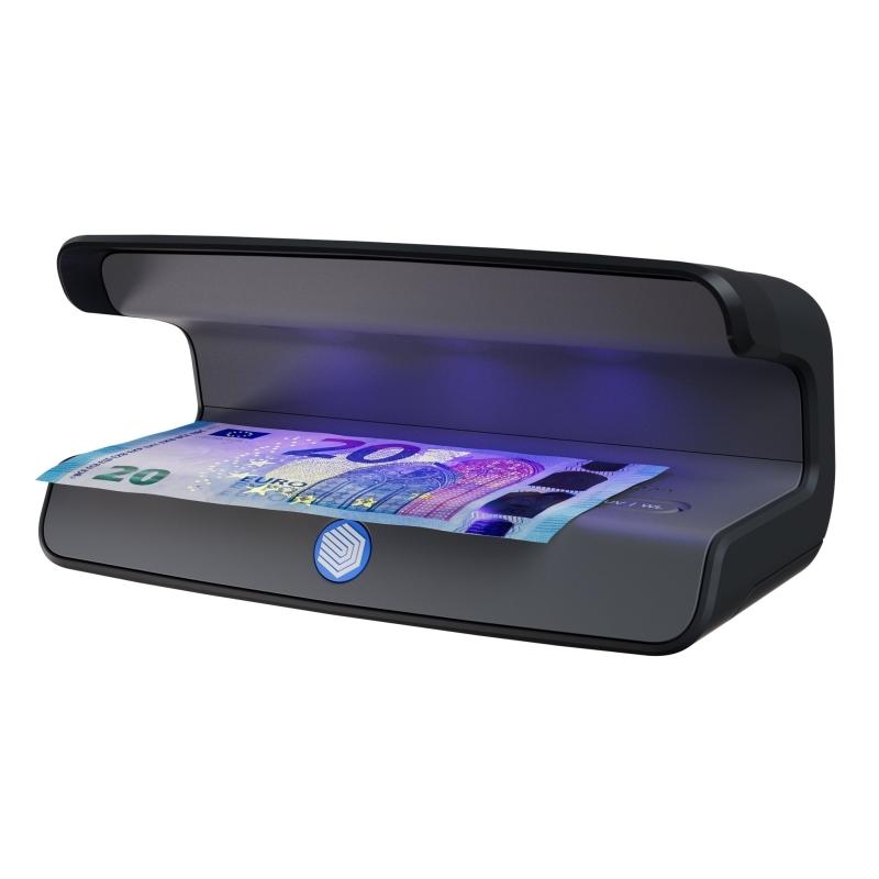 Safescan 75 led detector de billetes falsos uv - reflector integrado - apto para pasaportes, documentos de identificacion y tarjetas de credito