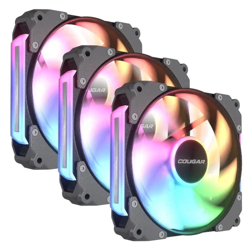 Ventilador PC Cougar Apolar RGB 12cm Negro Pack 3 Unidades PWM Silencioso