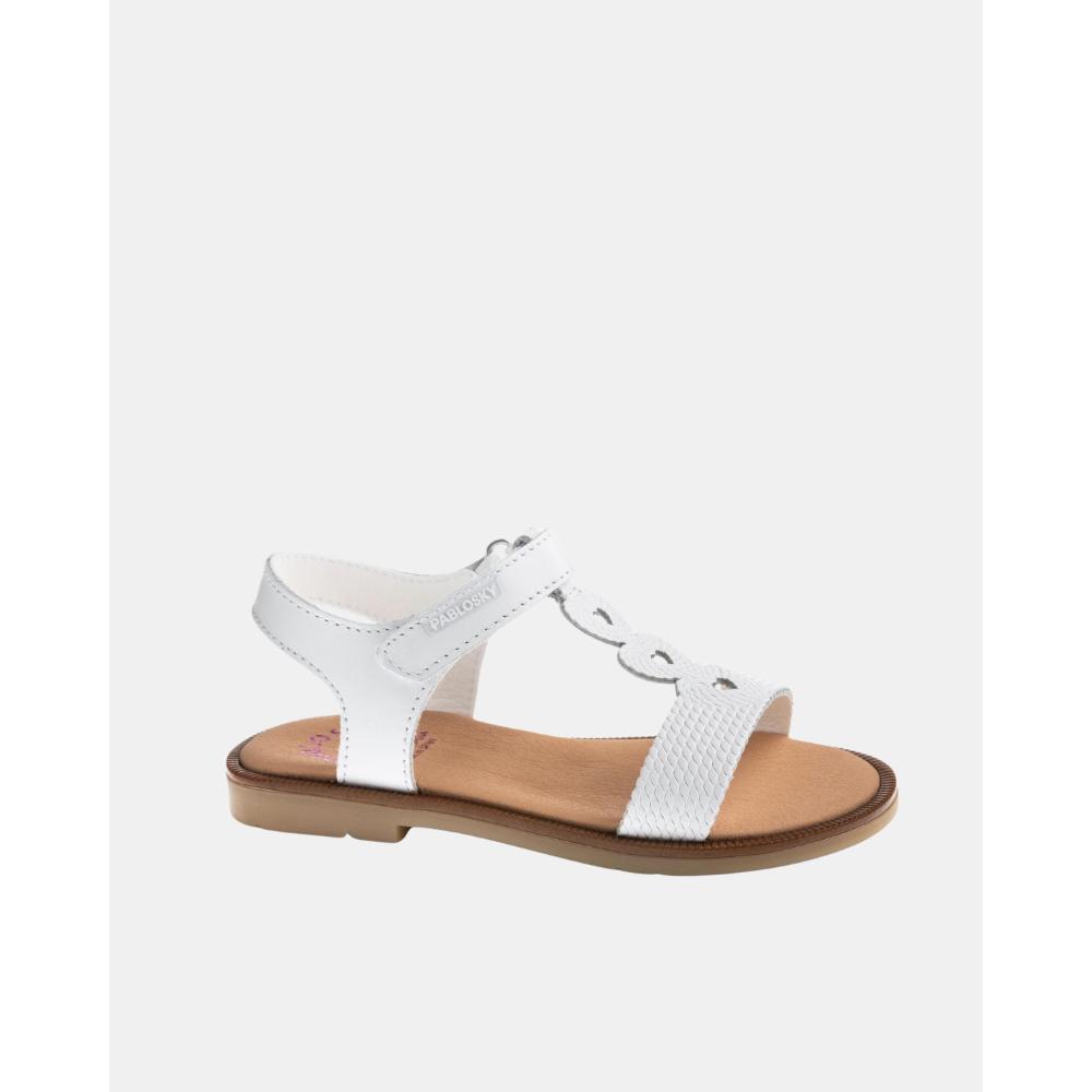 PABLOSKY 451100 Sandalias Infantil Blanco