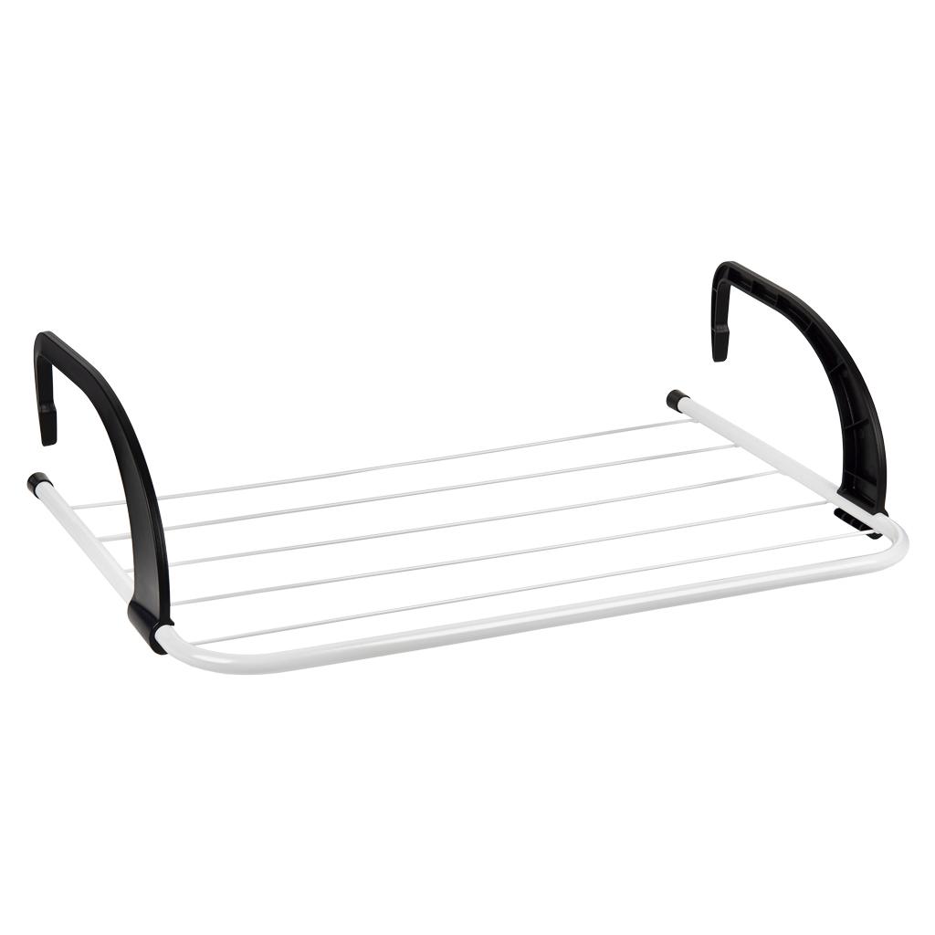 Cofan | Tendedero para Radiador/Balcón | Fabricado en Acero Pintado y Polipropileno | Con 6 Barras de Secado | Medidas: 50 x 33 x 25 cm
