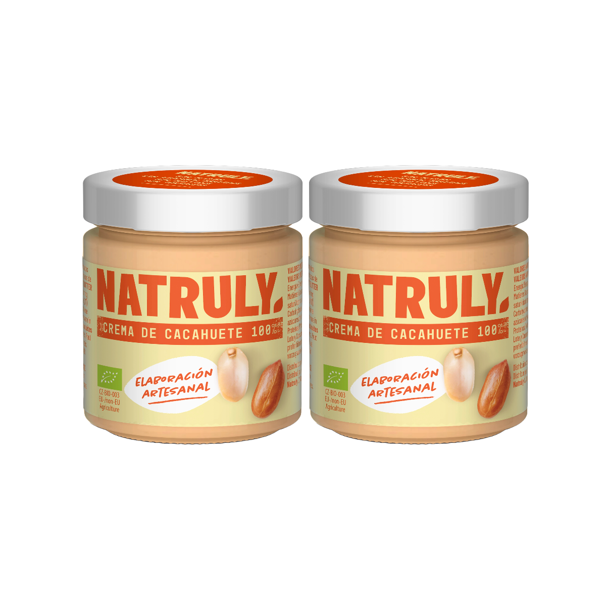 Natruly - Crema de Cacahuete 100%, BIO, 200g