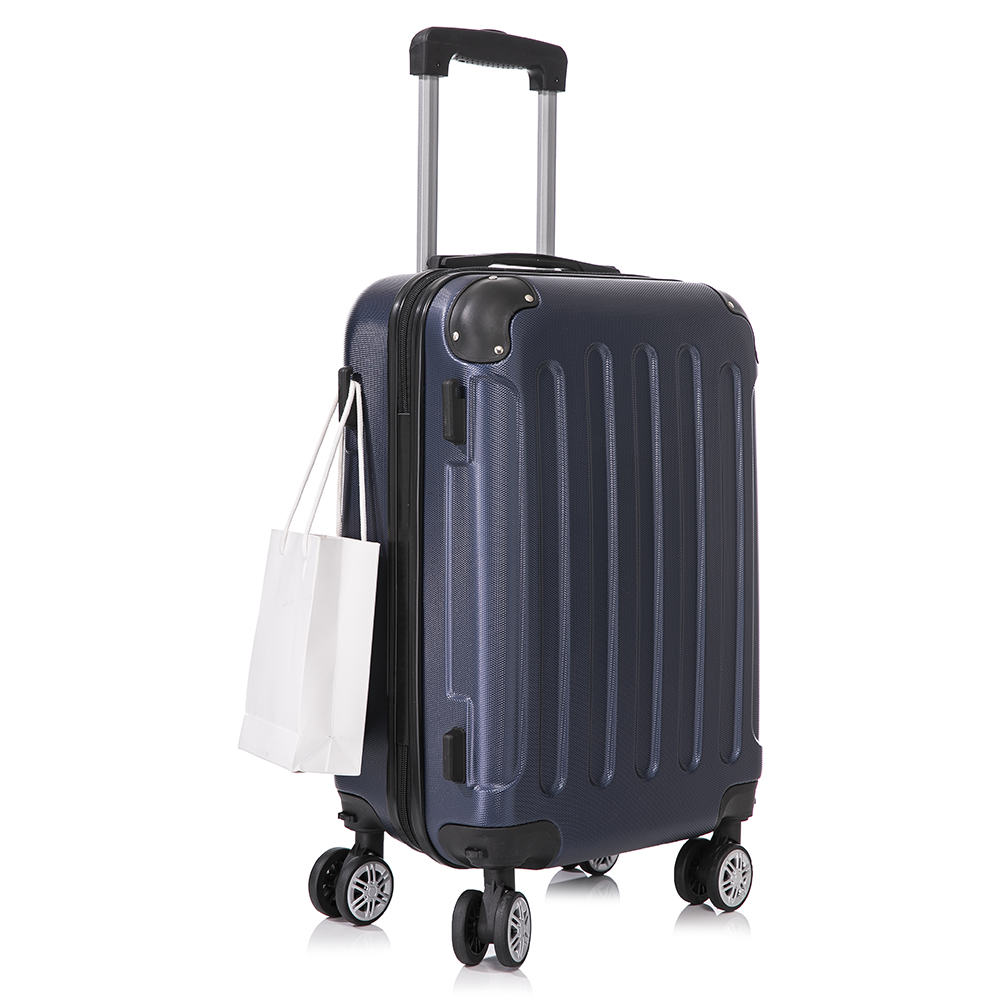 Maleta Cabina Mano ABS 55x40x20cm (40L)- 20 Pulgadas - Wizzair Ryanair Vueling Iberia  - Negro/Azul/RosaDorado/Plateado/Amarillo/Rojo/RosaPalo/Turquesa/Verde/Menta/Morada