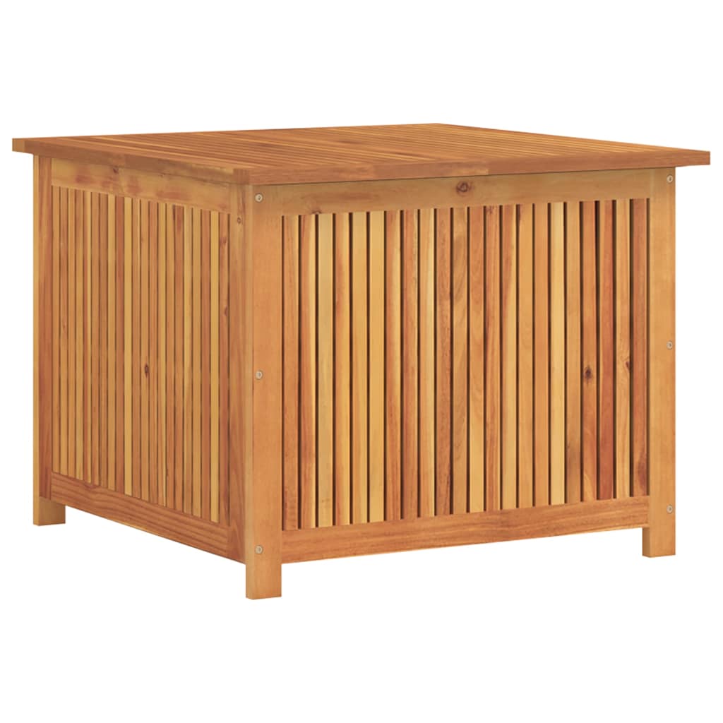 vidaXL Caja de almacenaje de jardín madera maciza acacia 75x75x58 cm