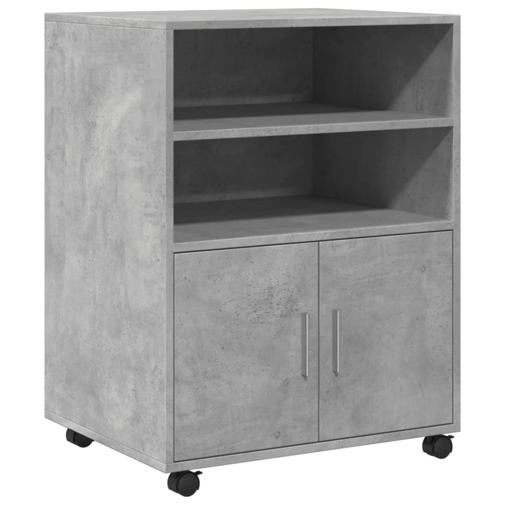 vidaXL Armario con Ruedas Archivador Almacenamiento Oficina Madera Ingeniería 60x48x81 cm